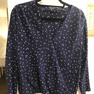 Madewell Silk Wrap Heart Blouse ❤️